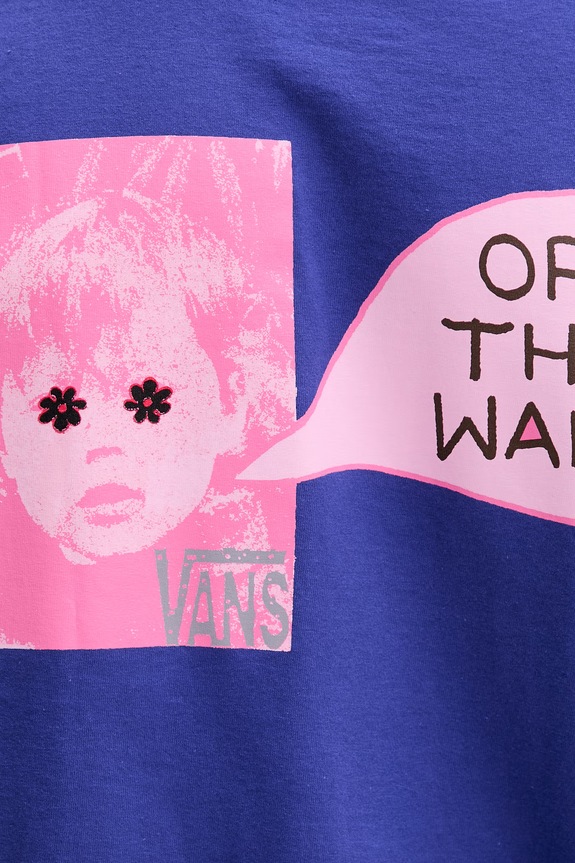 Vans T-shirt męski bawełniany VN000SXDFRX1 fioletowy