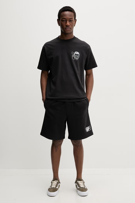 Vans tricou pentru bărbați, din bumbac VN000TQDBLK1 negru SS26
