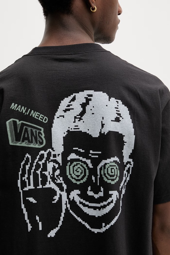 Vans tricou pentru bărbați, din bumbac VN000TQDBLK1 negru