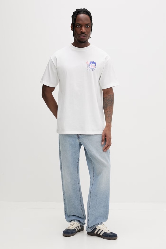 Vans tričko pánske bavlnené VN000TQDWHT1 biela SS26