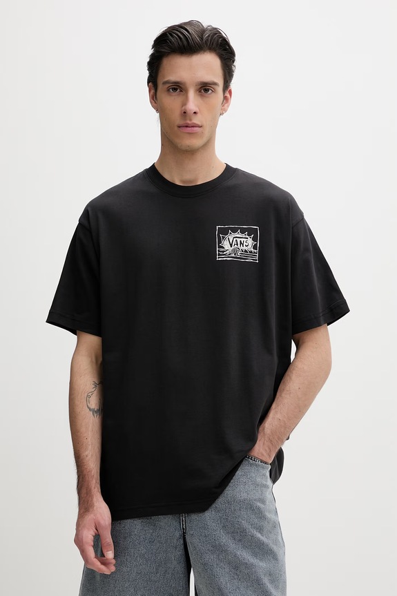 Oblečení Vans basic tričko pánské bavlněné VN000TRGBLK1 černá
