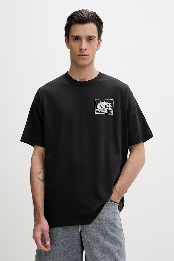Oblečení Vans basic tričko pánské bavlněné VN000TRGBLK1 černá
