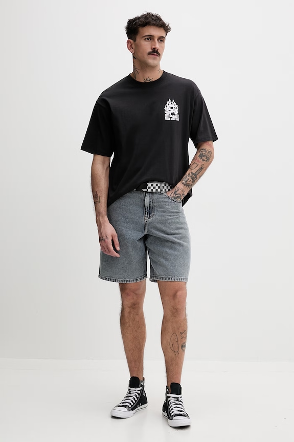 Pánske bavlnené tričko Vans VN000VW0BLK1 čierna SS26