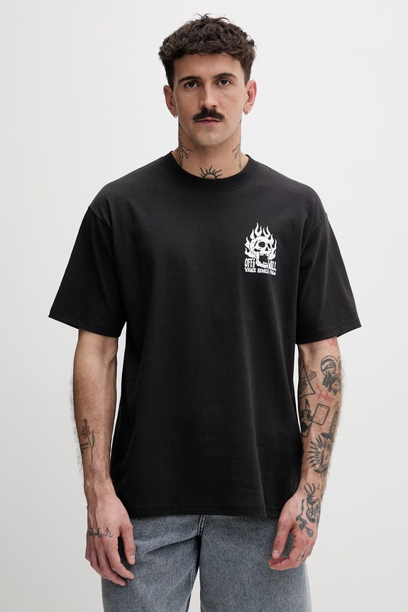 Oblečenie Pánske bavlnené tričko Vans VN000VW0BLK1 čierna