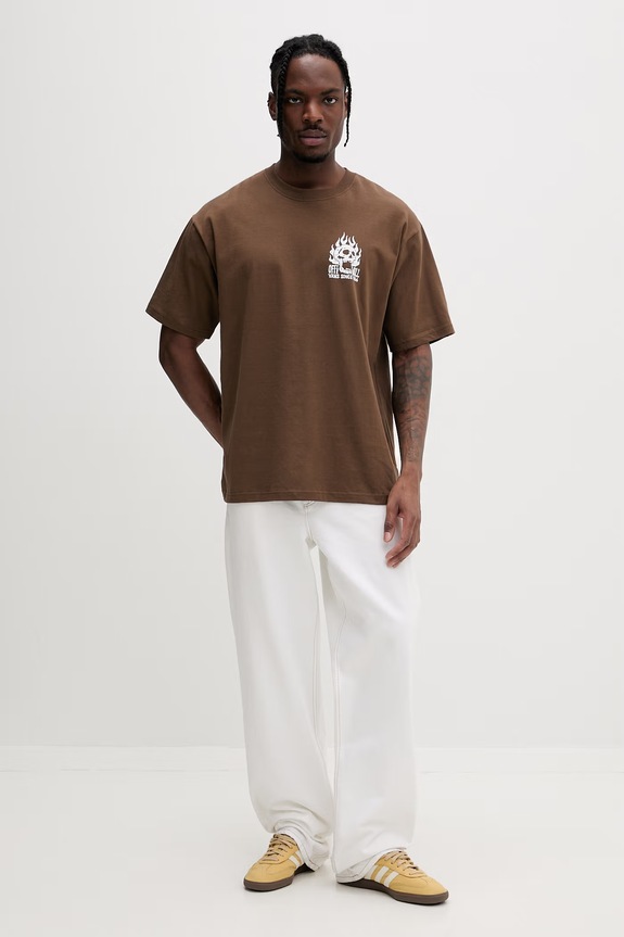 Vans t-shirt basic męski bawełniany VN000VW0FST1 brązowy SS26
