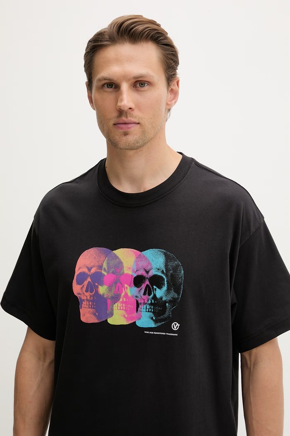 Vans T-shirt męski bawełniany czarny VN000VYWBLK1