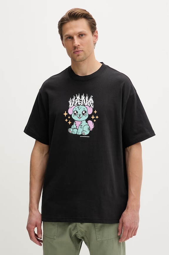 Vans T-shirt męski bawełniany czarny VN000W00BLK1