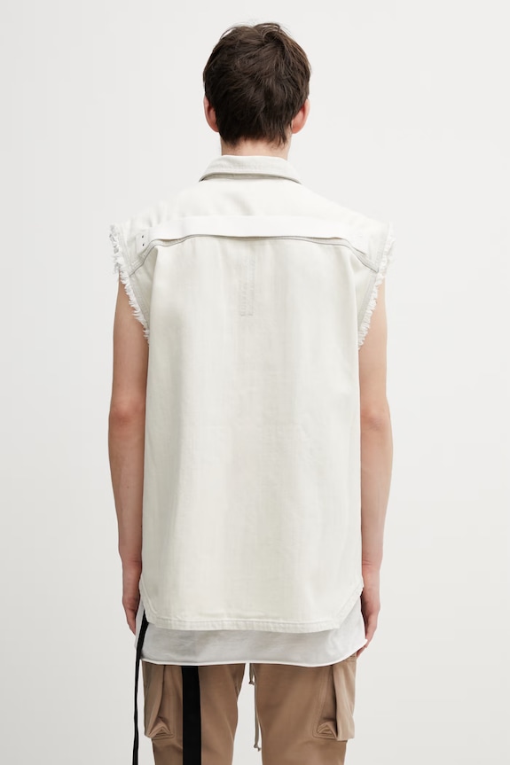 Abbigliamento Rick Owens DRKSHDW gilet di jeans Tommy Jumbo DU01F4764.DMW beige