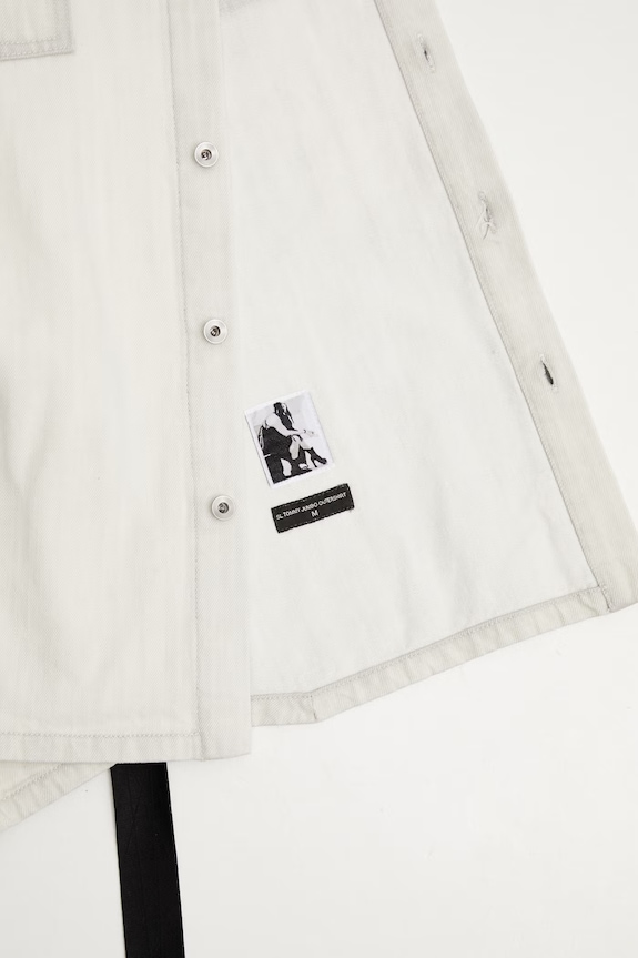 Rick Owens DRKSHDW gilet di jeans Tommy Jumbo DU01F4764.DMW