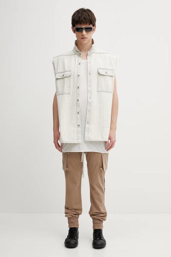 Rick Owens DRKSHDW gilet di jeans Tommy Jumbo DU01F4764.DMW