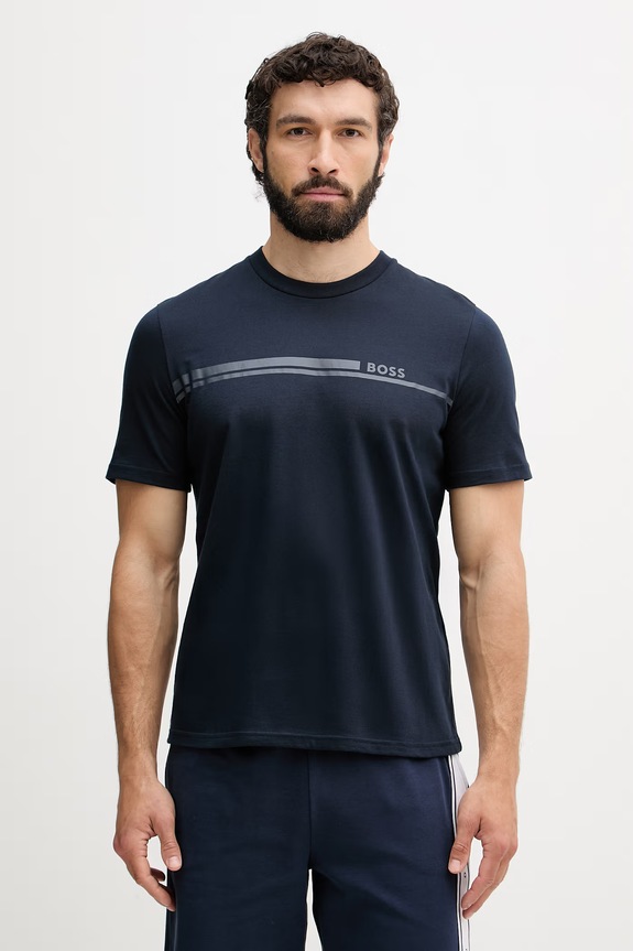 BOSS lounge t-shirt Ανδρικό βαμβακερό Shirt σκούρο μπλε 50561470