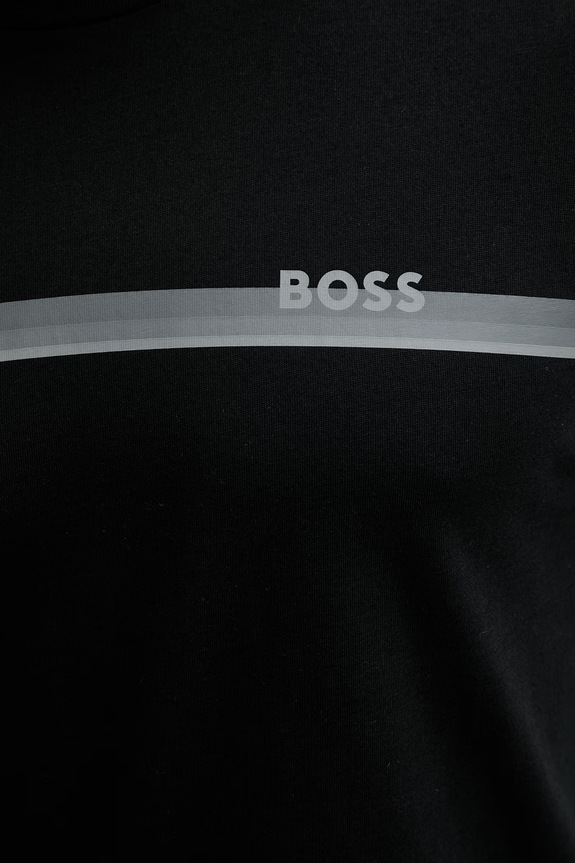 BOSS lounge t-shirt ανδρικό βαμβακερό 50561470 μαύρο