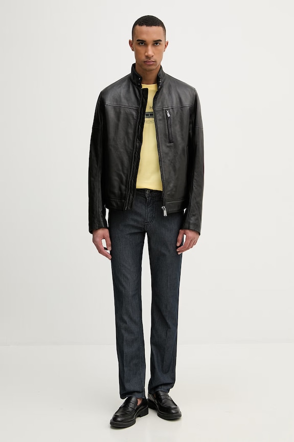 Tommy Hilfiger majica za muškarce od pamuka MW0MW42365 zlatna SS26