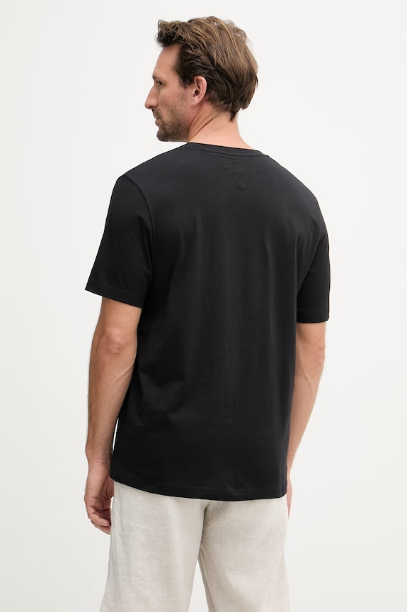 Abbigliamento Tommy Hilfiger t-shirt da uomo in cotone MW0MW42365 nero