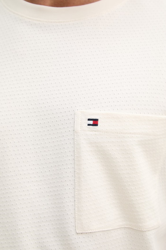 Tommy Hilfiger Ανδρικό t-shirt MW0MW42376 μπεζ