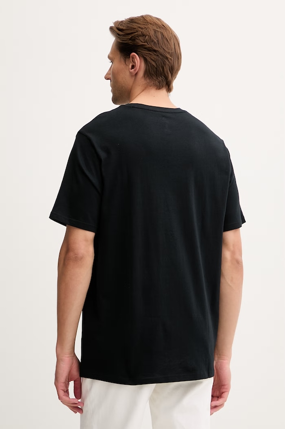 Îmbrăcăminte Converse tricou pentru bărbați, din bumbac CVM6T087 negru