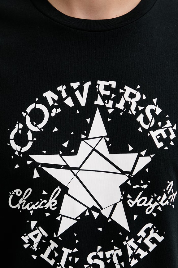Converse tricou pentru bărbați, din bumbac CVM6T087 negru