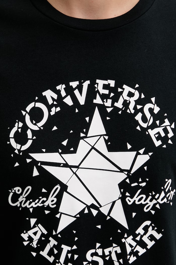 Converse tricou pentru bărbați, din bumbac CVM6T087 negru