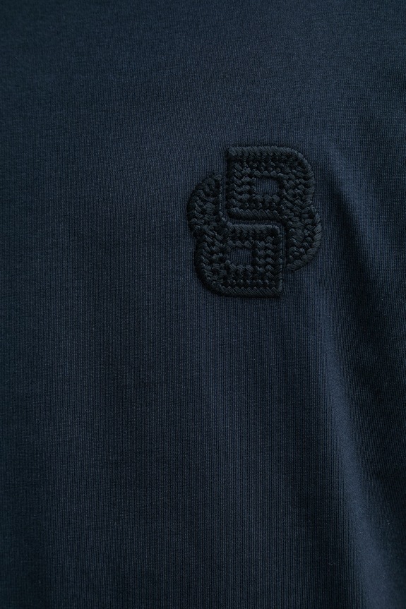 BOSS T-shirt da uomo in cotone Tames 52 50560328 blu navy