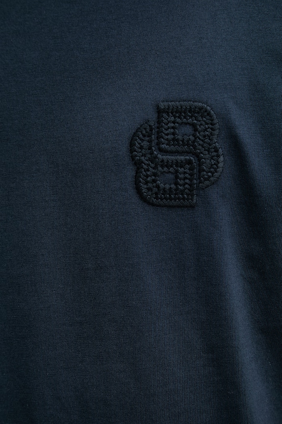 BOSS T-shirt da uomo in cotone Tames 52 50560328 blu navy