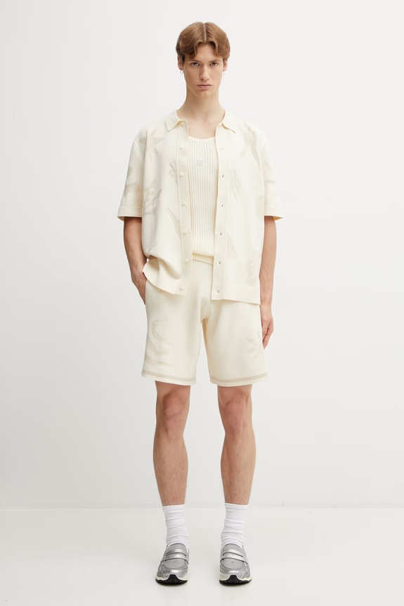 Filling Pieces Tank Top top bawełniany męski 412622500292.214 beżowy