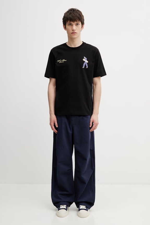 Filling Pieces Bakery T-shirt bawełniany męski 412620500286.130 czarny