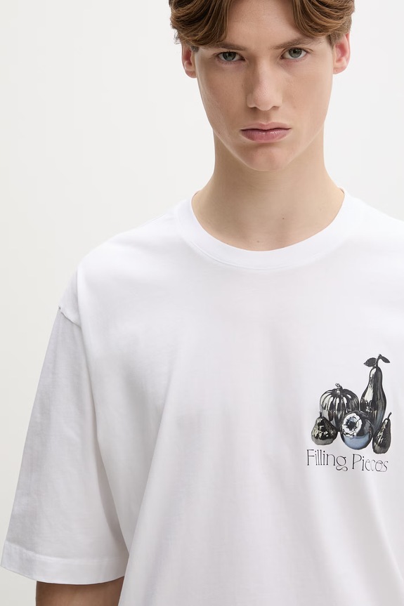 Filling Pieces T-shirt męski bawełniany Chrome Fruit biały 412620501291.110