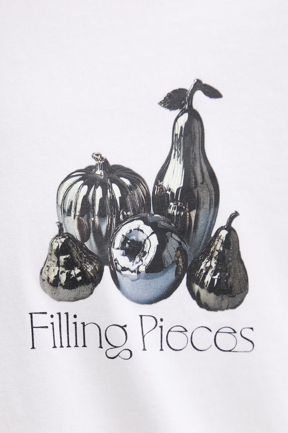 Filling Pieces T-shirt męski bawełniany Chrome Fruit 412620501291.110 biały