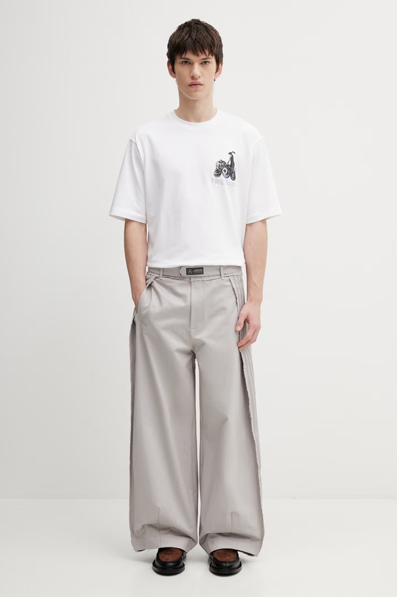 Filling Pieces Chrome Fruit t-shirt in cotone da uomo 412620501291.110 bianco