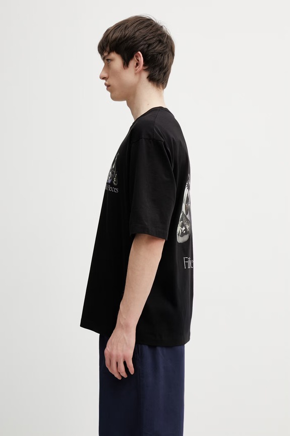 Filling Pieces Chrome Fruit T-shirt bawełniany męski 412620501291.130 czarny SS26