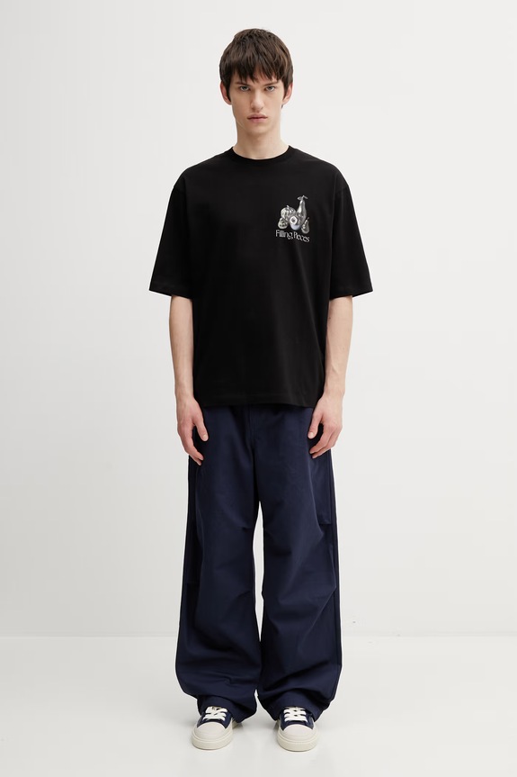 Filling Pieces Chrome Fruit T-shirt bawełniany męski 412620501291.130 czarny