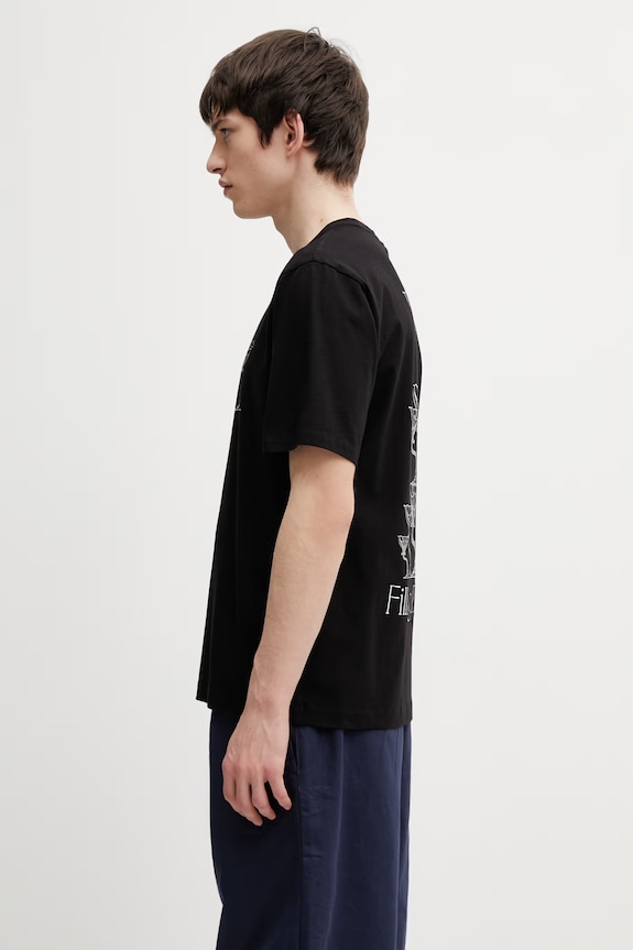 Filling Pieces Champagne t-shirt in cotone da uomo 412620500288.130 nero SS26