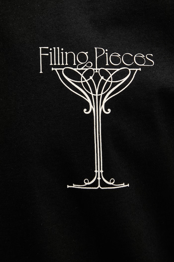Filling Pieces T-shirt męski bawełniany Champagne 412620500288.130 czarny