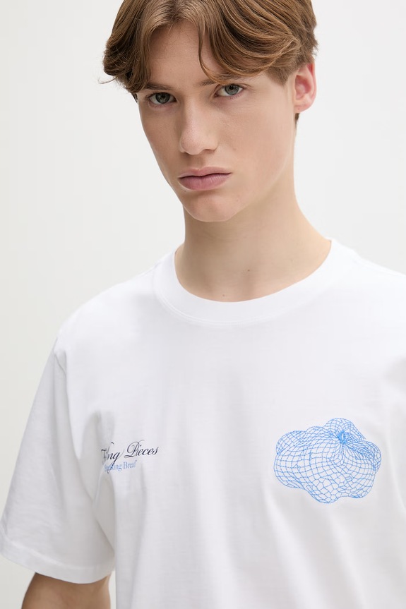 Filling Pieces tricou bărbătesc de bumbac Citrus alb 412620500290.110