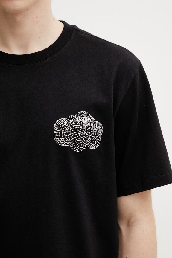 Filling Pieces Citrus T-shirt męski bawełniany czarny 412620500290.130