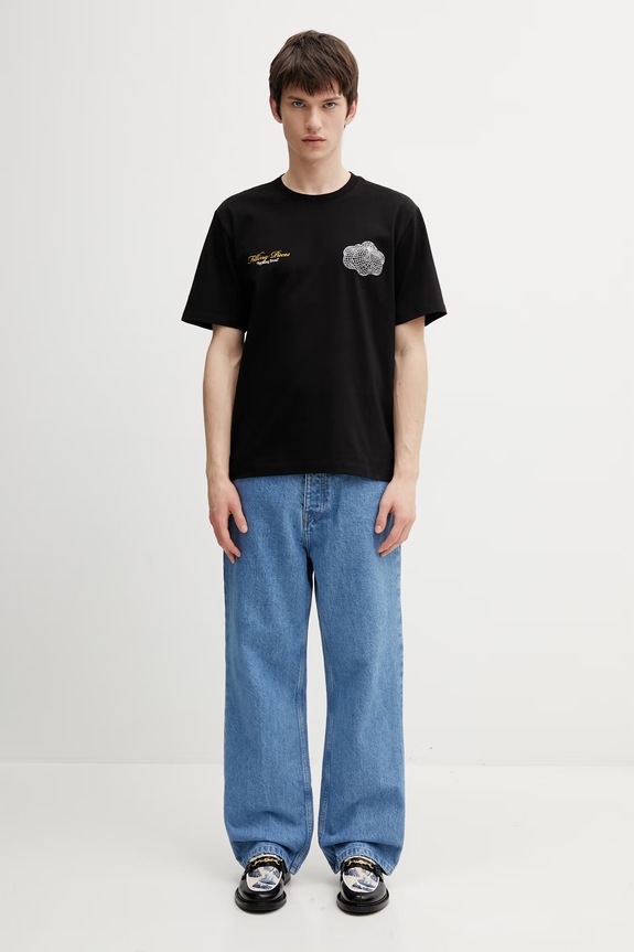 Filling Pieces Citrus T-shirt męski bawełniany 412620500290.130 czarny