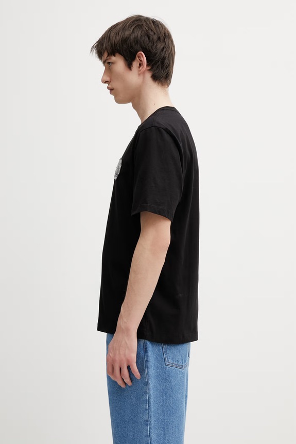 Filling Pieces Gowtu Tonal t-shirt in cotone da uomo 422520500167.130 nero SS26