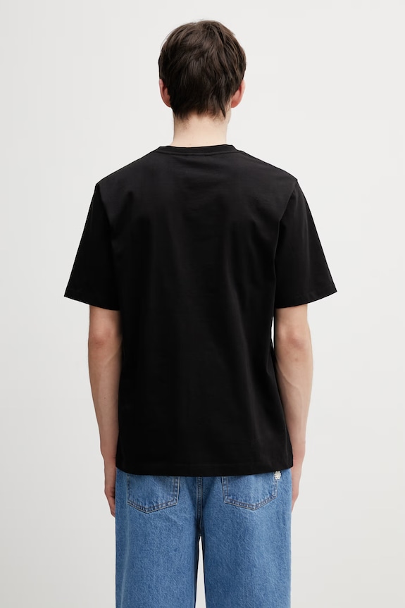 Abbigliamento Filling Pieces Gowtu Tonal t-shirt in cotone da uomo 422520500167.130 nero