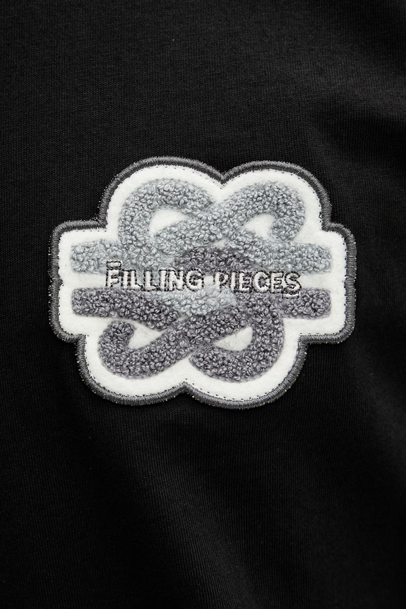 Filling Pieces T-shirt męski bawełniany Gowtu Tonal 422520500167.130 czarny