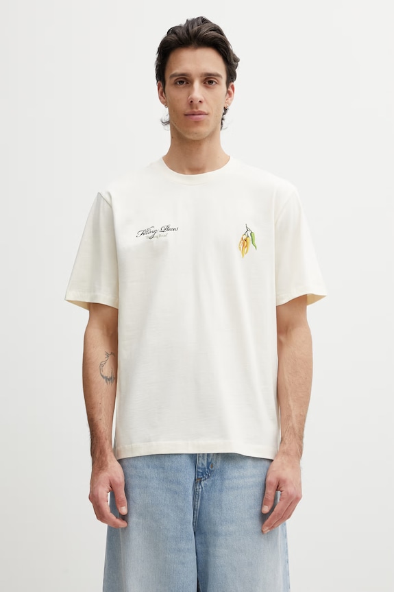 Abbigliamento Filling Pieces Pepper t-shirt in cotone da uomo 412620500287.214 beige