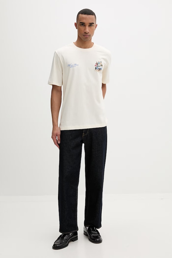 Filling Pieces tricou bărbați din bumbac Pepper 412620500285.214 bej SS26