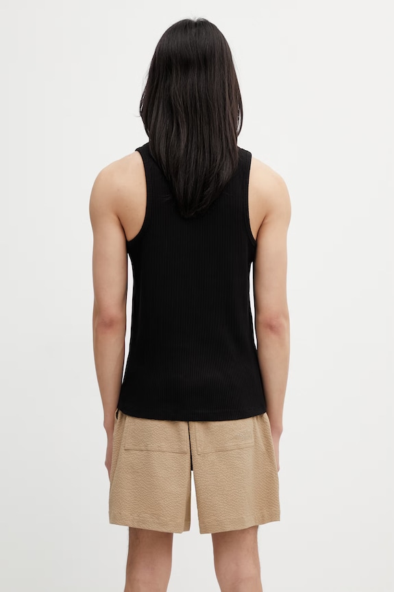 Oblečení Filling Pieces Ribbed top pánský s bavlnou 412622500331.130 černá