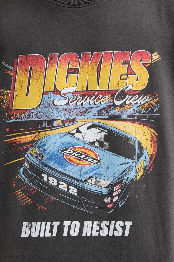 Βαμβακερό μπλουζάκι Dickies DK0A89FGBLK1 γκρί