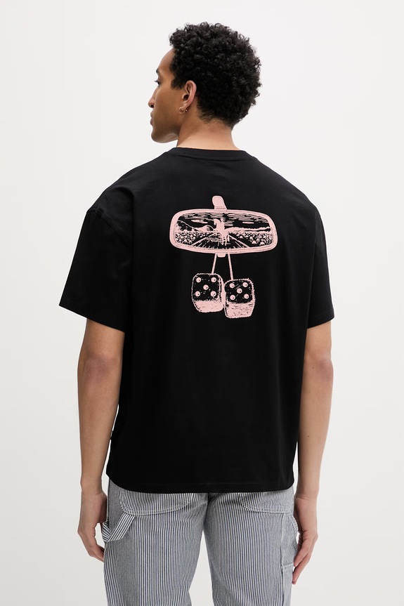 Dickies Oversize t-shirt ανδρικό βαμβακερό μαύρο DK0A88GOBLK1