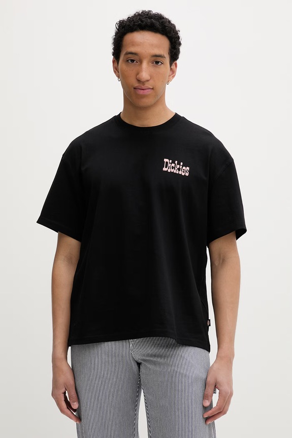 Ρούχα Dickies Oversize t-shirt ανδρικό βαμβακερό DK0A88GOBLK1 μαύρο