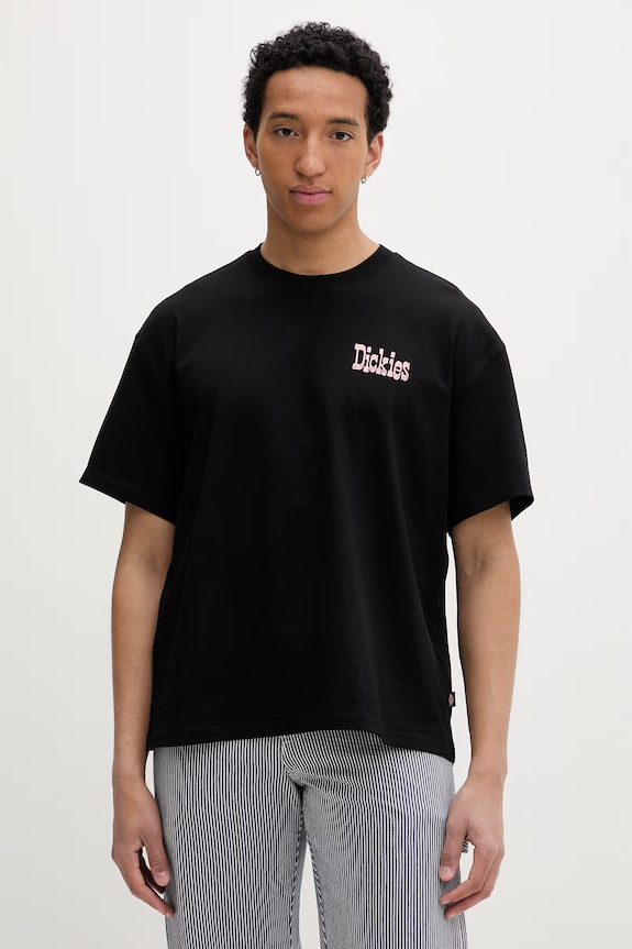 Ρούχα Dickies Oversize t-shirt ανδρικό βαμβακερό DK0A88GOBLK1 μαύρο