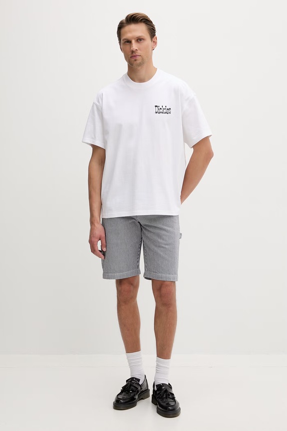 Dickies t-shirt ανδρικό βαμβακερό DK0A88GO0WH1 λευκό SS26