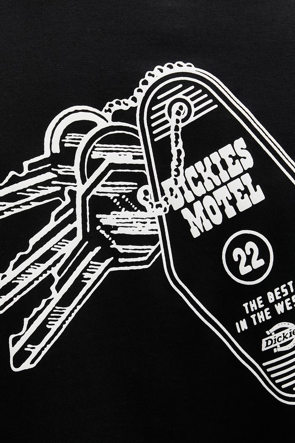 Dickies t-shirt ανδρικό βαμβακερό DK0A88JIBLK1 μαύρο