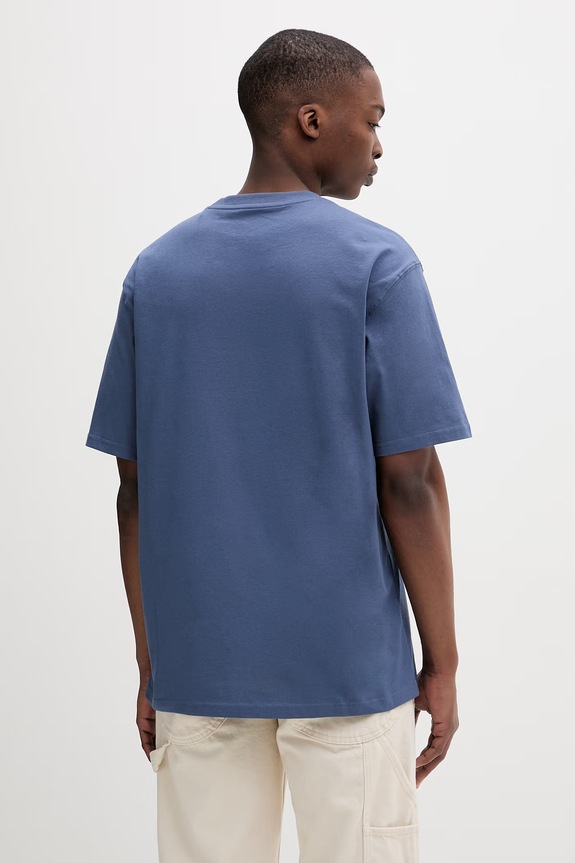 Odzież Dickies T-shirt basic męski bawełniany DK0A4YAIRI21 niebieski