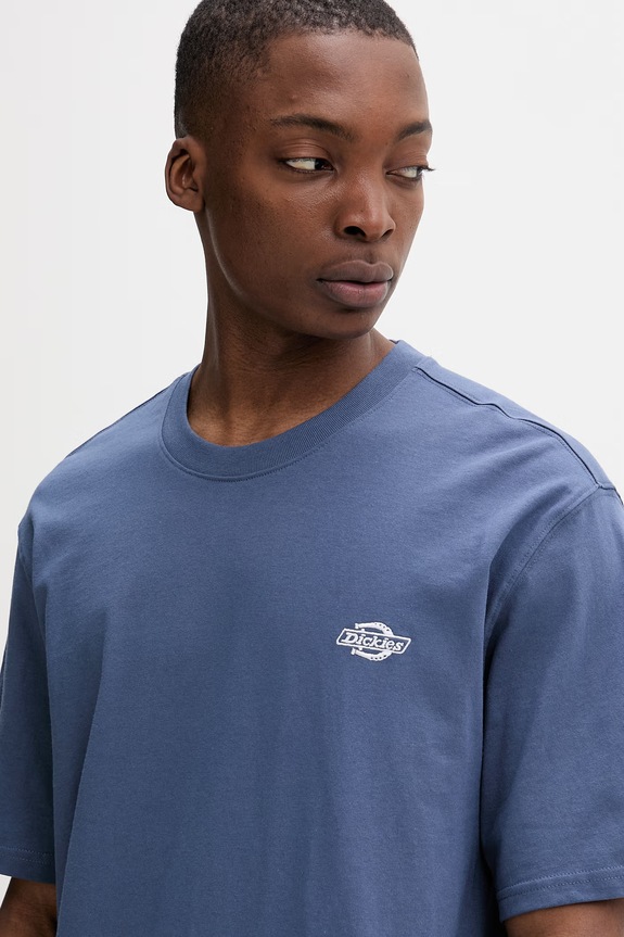 Dickies T-shirt basic męski bawełniany niebieski DK0A4YAIRI21